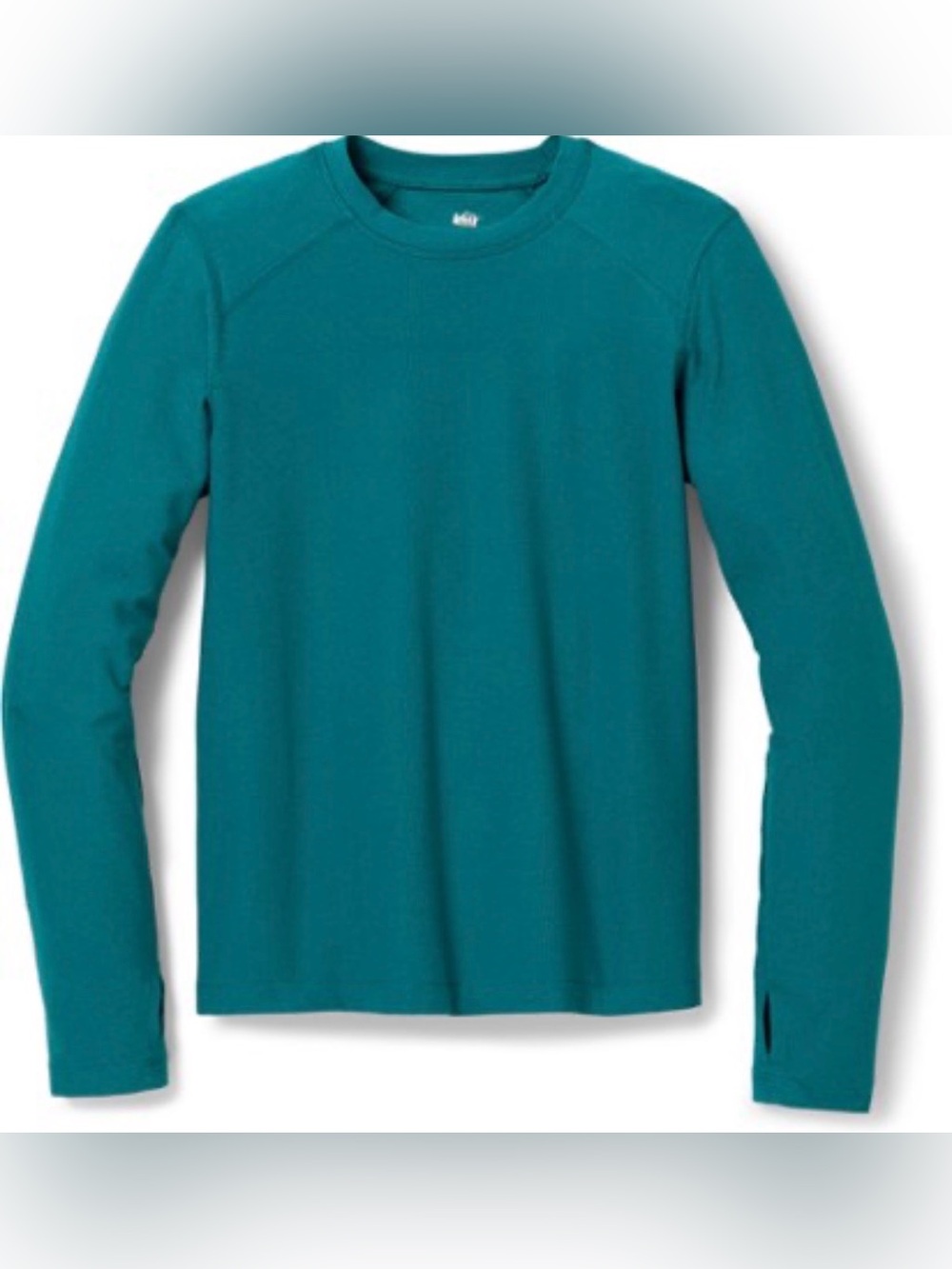 REI teal long sleeve base shirt- Size YXL